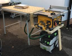 Mft As Table Saw Outfeed Table Saw Drafting Desk Woodworking Tools