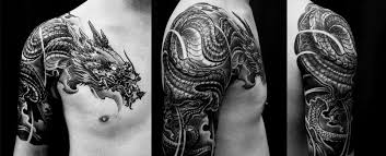 Black And White Dragon Tattoo Sleeve Asian Black And Grey Archives Chronic Ink Half Sleeve Tattoo Cost Sleeve Tattoos Half Sleeve Tattoo
