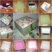 عالم الابتكارات Cardboard Box Diy Diy Cardboard Diy Gift