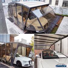 Gazebox Foldable Carport Gazebo Garage For Cars Motors Campers And More Carport Garage Door Design Portable Garage