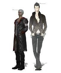 Nero was 2 inch smaller than dante in 4 but in 5 it looks like a 3 inch difference 1 Dante And Lucifel S Height By Vlfberhtwolf On Deviantart