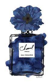 Maybe you would like to learn more about one of these? Perfume With Black Blue Flower Canvas Art By Amanda Greenwood Icanvas In 2021 Flower Canvas Art Chanel Wall Art Chanel Art Print