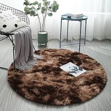 Carpet and wall color combinations. Fluffy Round Carpet Tie Dyeing Brown Carpets For Living Room Faux Fur Area Rug Kids Long Plush Bedroom Water Absorption Mats Carpet Aliexpress