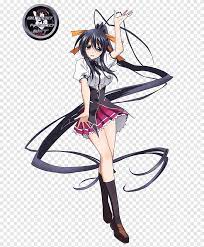 Akeno Himejima High School DxD Anime Character, Anime, purple, black Hair  png | PNGEgg