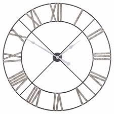 Ranging from rustic and retro openwork styling, to streamline modern and contemporary designs, each oversize clock we sell serves as a wall. Extra Large Distressed Contemporary Skeleton Metal Wall Clock Furniture La Maison Chic Luxury Interiors