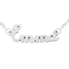 .colliers bébé colliers arabe colliers prénom style carrie colliers famille colliers arbre de vie colliers monogramme pendentifs photo colliers en plaqué or jaune colliers en argent colliers. Collier Prenom En Argent 925 A Personnaliser Cursif