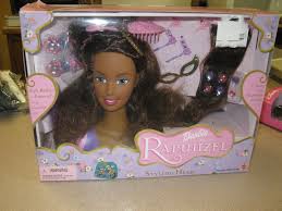 Black Barbie Head Styling Doll 2002 Barbie As Rapunzel Styling Head Aa African American With Accessories Mattel Ebay Barbie Barbie I Curly Hair Styles