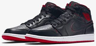 The air jordan 1 is the most important model in sneaker history. Air Jordan 1 Mid Black Red Air Jordan 554724 028 Goat