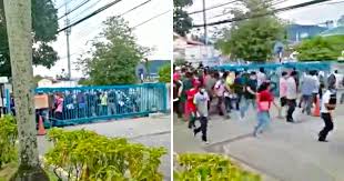 Pihak keselamatan jpj wangsa maju menghubungi polis untuk bantuan selepas keadaan tidak terkawal. Jpj Wangsa Maju