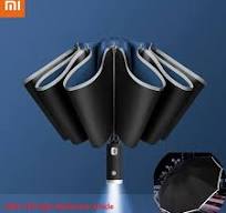 Xiaomi Umbrella Auto Open Close Light-emitting LED Reverse Ten-bones  Three-folding Automatic Business Umbrella with Light 2022 - AliExpress