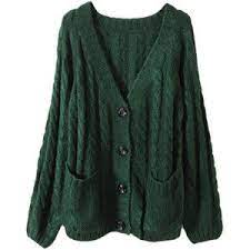 Romwe Blackish Green Cable Knit Cardigan Clothes Aesthetic Clothes Fashion Inspo Outfits