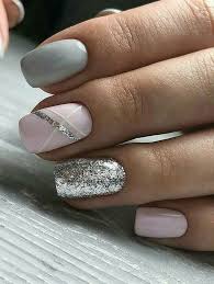Grey Nail Nails Naildesigns Beautiful Nailart Nailstyle Nailcare Nailfashion Best Grey Nail Ide Short Nails Art Shellac Nail Designs Cute Short Nails