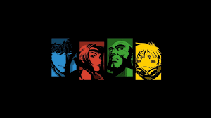 You can also upload and share your favorite cowboy bebop wallpapers. Cowboy Bebop Black Background Spike Spiegel Jet Black Faye Valentine Anime Girls Collage Minimalism Anime 1920x1080 Uhd Wallpapers Walldump Free Hd And Uhd Wallpapers