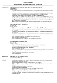 associate distribution resume samples