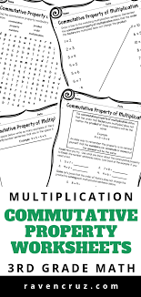 Commutative Property Of Multiplication 3rd Grade Properties Of Multiplication Math Multiplication Worksheets Third Grade Math Multiplication
