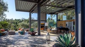 The kitchen is totally stock with new appliances, dishes and kitchenwares. Glass Steel And Concrete Define This Contemporary California Architectural Mansion Global