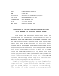 Ikut memelihara sarana sdan prasarana, kebersihan ikut serta menanggung biaya penyelenggaraan pendidikan dan kegiatan kemahasiswaan (kecuali bagi mereka yang dibebaskan dari kewajiban. Pdf Pemenuhan Hak Dan Kewajiban Warga Negara Indonesia