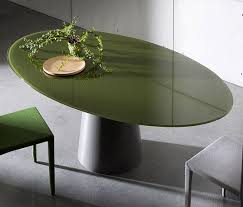 Totem Elliptical By Sovet Restaurant Tables Oval Glass Dining Table Dining Table Glass Dining Table