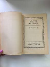 Leaves Of Grass The Collected Poems Of Walt Whitman The Etsy Collection Of Poems Leaves Of Grass Walt Whitman