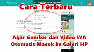Tips Dan Cara Terbaru Agar Gambar Video Whatsapp Tersimpan Otomatis Ke Galeri Youtube