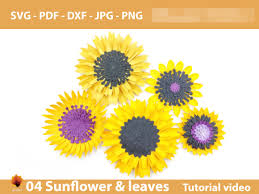 395 Sunflower Svg Designs Graphics