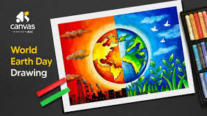 In this video i show you how to draw world environment day drawing 2020, using oil pastels step by step for beginners. World Earth Day Drawing With Oil Pastel Earth Day Drawing Step By Step World Earth Day Poster Youtube