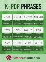 How To Learn Korean With K Pop Kpop Guide Koreanclass101 In 2020 Learn Korean Korean Language Korean Phrases