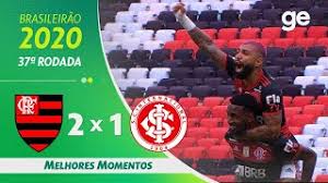 Assisted by giorgian de arrascaeta with a through ball. Flamengo 2 X 1 Internacional Melhores Momentos 37Âª Rodada Brasileirao 2020 Ge Globo Youtube