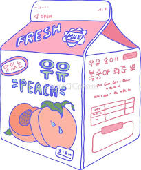 Peach Milk Carton Sticker By Lauraoconnor Peach Aesthetic Milk Carton Milk Drawing