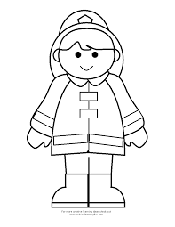 Day Of The Fireman Colouring Pages Fireman Crafts Firefighter Clipart Fire Fighters Preschool