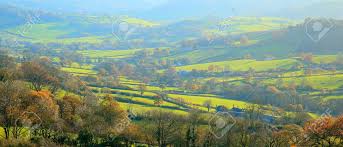 Autumn Landscape In East Devon Aonb Area Of Outstanding Natural Beauty Stock Photo Picture And Royalty Free Image Image 90061765