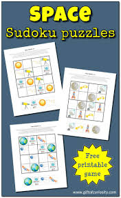 Space Sudoku Puzzles Free Printables Space Theme Preschool Sudoku Puzzles Sudoku