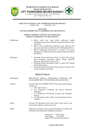 Check spelling or type a new query. Doc Sk Tim Mutu Puskesmas Bungo I Academia Edu