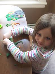 Making Playdough & a Recipe