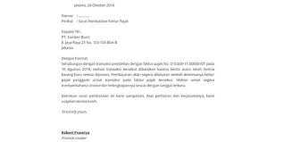 5 Contoh Surat Pembatalan Faktur Pajak Word Terbaru Myjourney