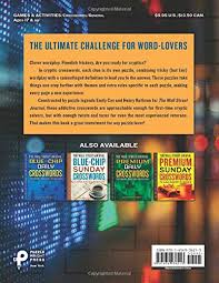 Each grid letter may be used only once within an individual answer. Blue Chip Cryptic Crosswords As Published In The Wall Street Journal Volume 5 Wall Street Journal Crosswords Cox Emily Rathvon Henry Shenk Mike 9781454936213 Amazon Com Books