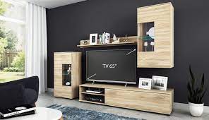 Weitere ideen zu tv wand wohnzimmer, wohnzimmer, wohnung. Wohnwand Anbauwand Tv Wand Wohnzimmer Mobel Set Cool 4 Teilig Eiche Sonoma Ebay