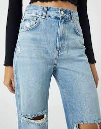 1 professional tennis player.king won 39 grand slam titles: Pull Bear Gerade Geschnittene Jeans Im 90er Stil In Blau Asos