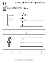 Print this handout for students. Free Letter F Alphabet Learning Worksheet For Preschool