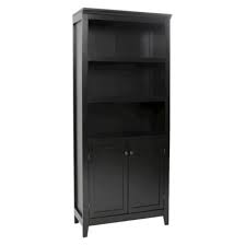Black Bookshelf With Doors 72 Carson 5 Shelf Bookcase With Doors Threshold 5 Shelf Bookcase Bookcase Shelves