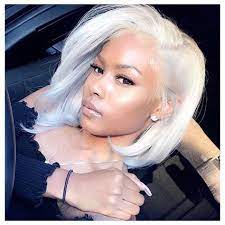 Platinum blonde hair color ideas for stylish women are very inspiring. Platinum Blonde 1 Best Bob Hairstyles For Black Women Pictures In 2019 Bob Frisur Styling Kurzes Haar Chaotische Bob Frisuren