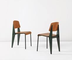 Jean Prouve Pair Of Demountable Semi Metal Chairs Model No 300 Circa 1952 Phillips