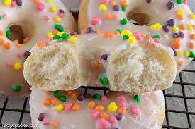 Easy Homemade Baked Donut Recipe Without A Pan Makes 14 Recipe Baked Donut Recipes Homemade Baked Donuts Donut Recipes