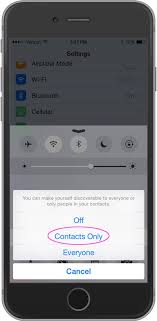 Airdrop lets you quickly and easily transfer files between iphones and ipads (and macs).when you're using it between iphones and ipads, you can airdrop photos, videos, contacts, and choose who can send things to you through airdrop by tapping receiving off, contacts only, or everyone. How To Prevent Anonymous Sexting Over Airdrop In Ios Be Web Smart