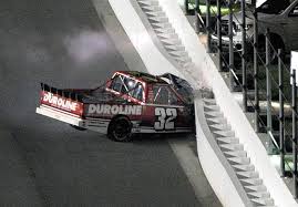Look at that nascar crash! Miguel Paludo Nascar Driver Slams Head On Into Wall But Walks Away From Crash Unscathed Daily Mail Online