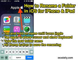 Rename A Folder In Ios And On Iphone Ipad Ios Iphone Ipad