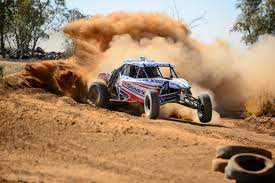 9.15am, and the leader cars are just hitting the finish line. The Tatts Finke Desert Race 2019 Off The Leash