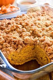 Pumpkin Coffee Cake Recipe In 2020 Pumpkin Coffee Cakes Pumpkin Coffee Cake Recipes Pumpkin Recipes