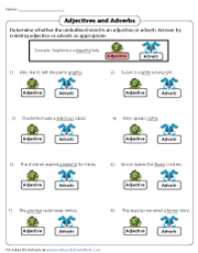 Adverbs and adjectives worksheet | answers. Adjectives And Adverbs Worksheets