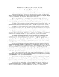 Sampling method the research sampling method that will be used in this study is random sampling to obtain a more scientific result that could be used to represent the entirety of the population. Pdf How To Avoid Exploratory Research
